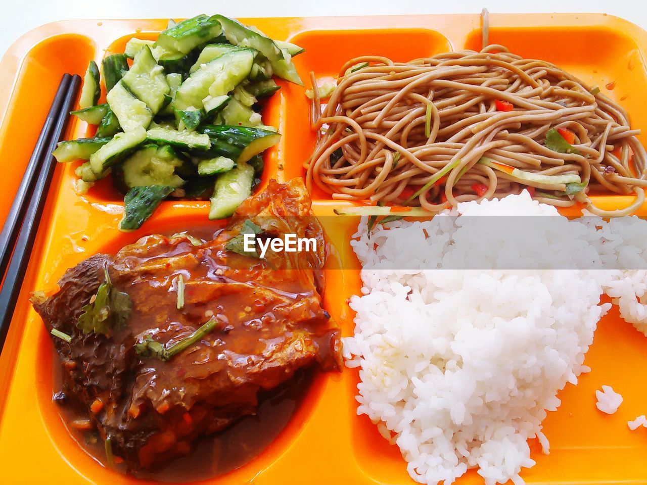 Close-up of food on table served in restaurant