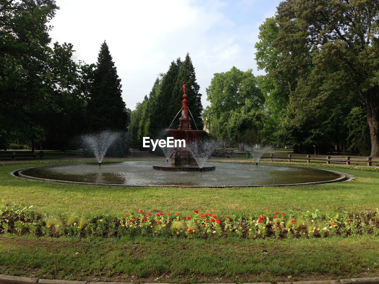 Fountain at park