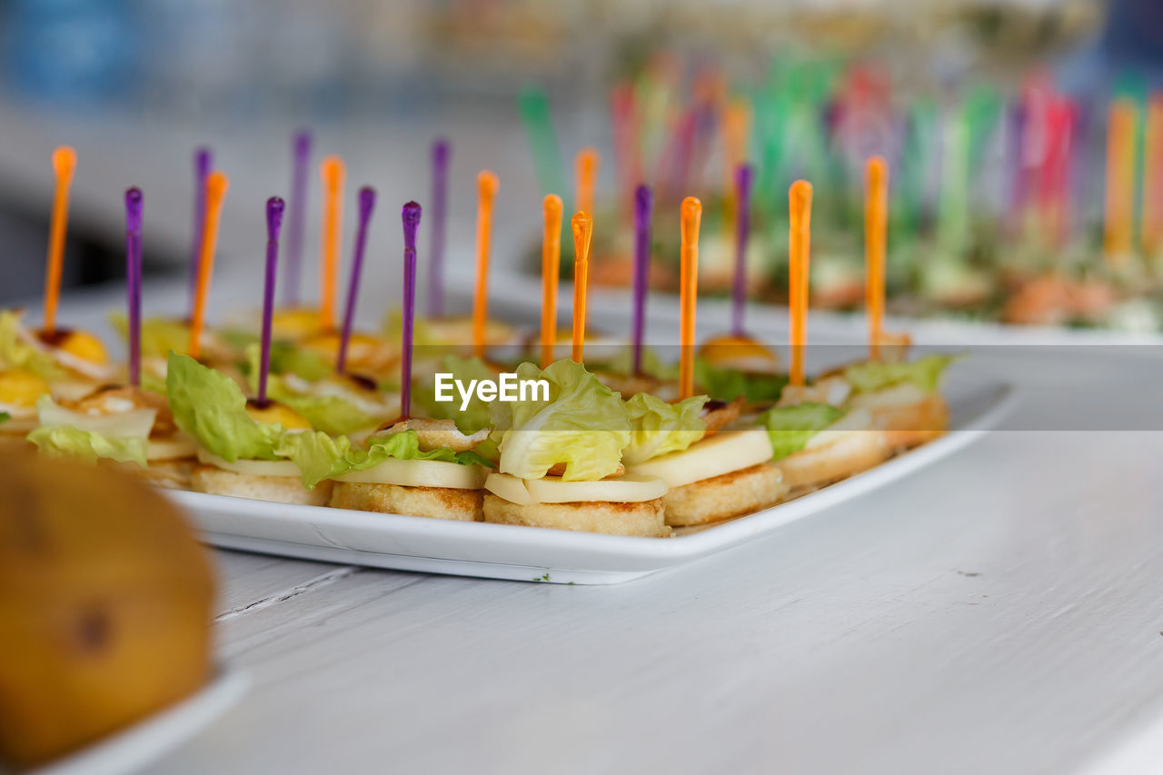 Close-up of food in plate