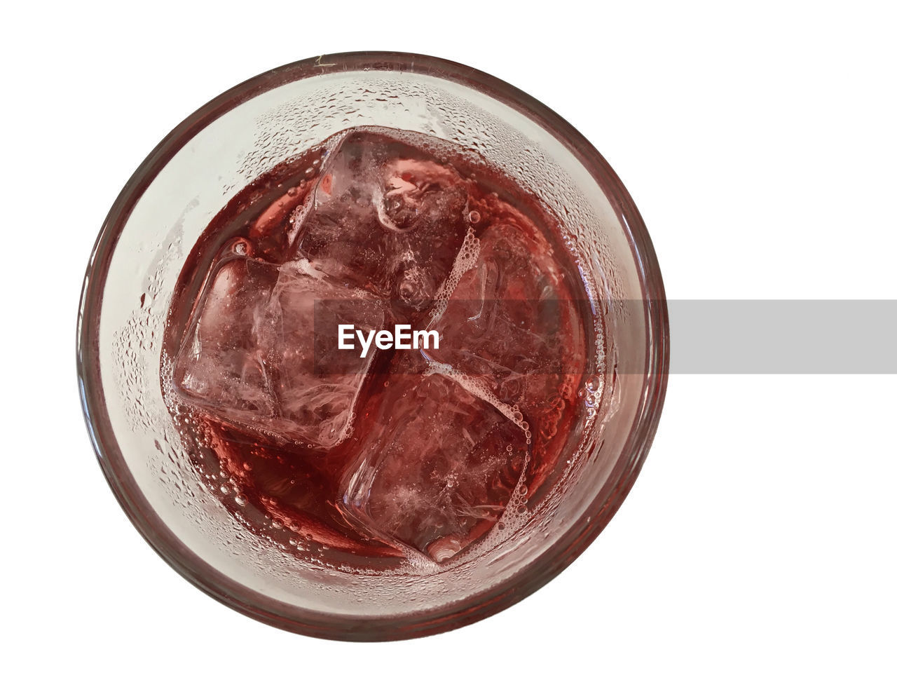 Close-up of drinking glass with condensation