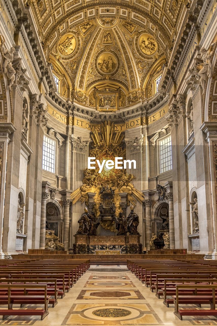 Interior of st peters basilica