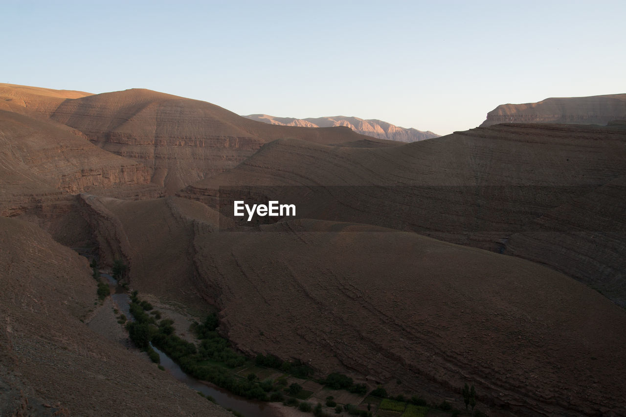 High angle view of a canyon