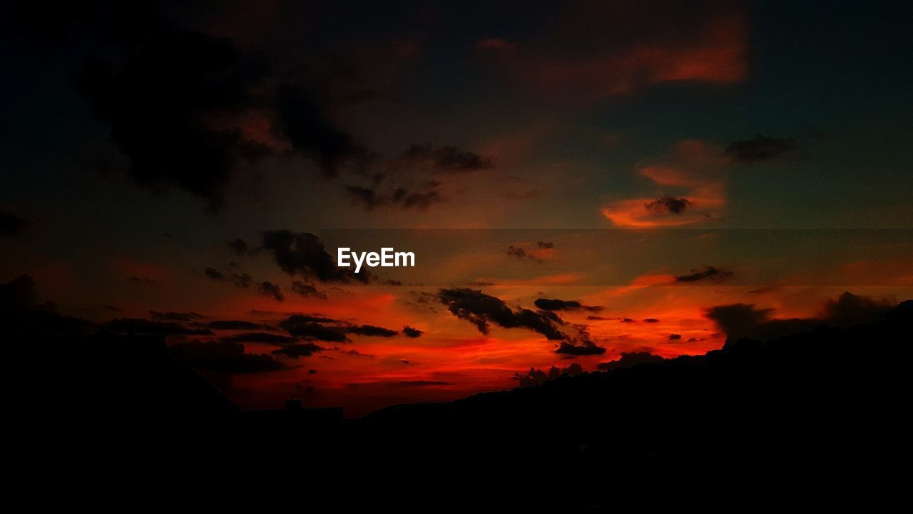 Scenic view of sky during sunset