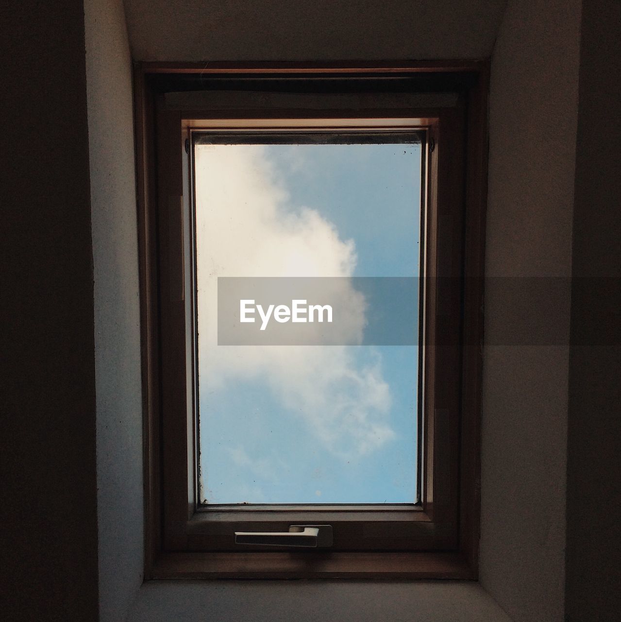 View of sky through window