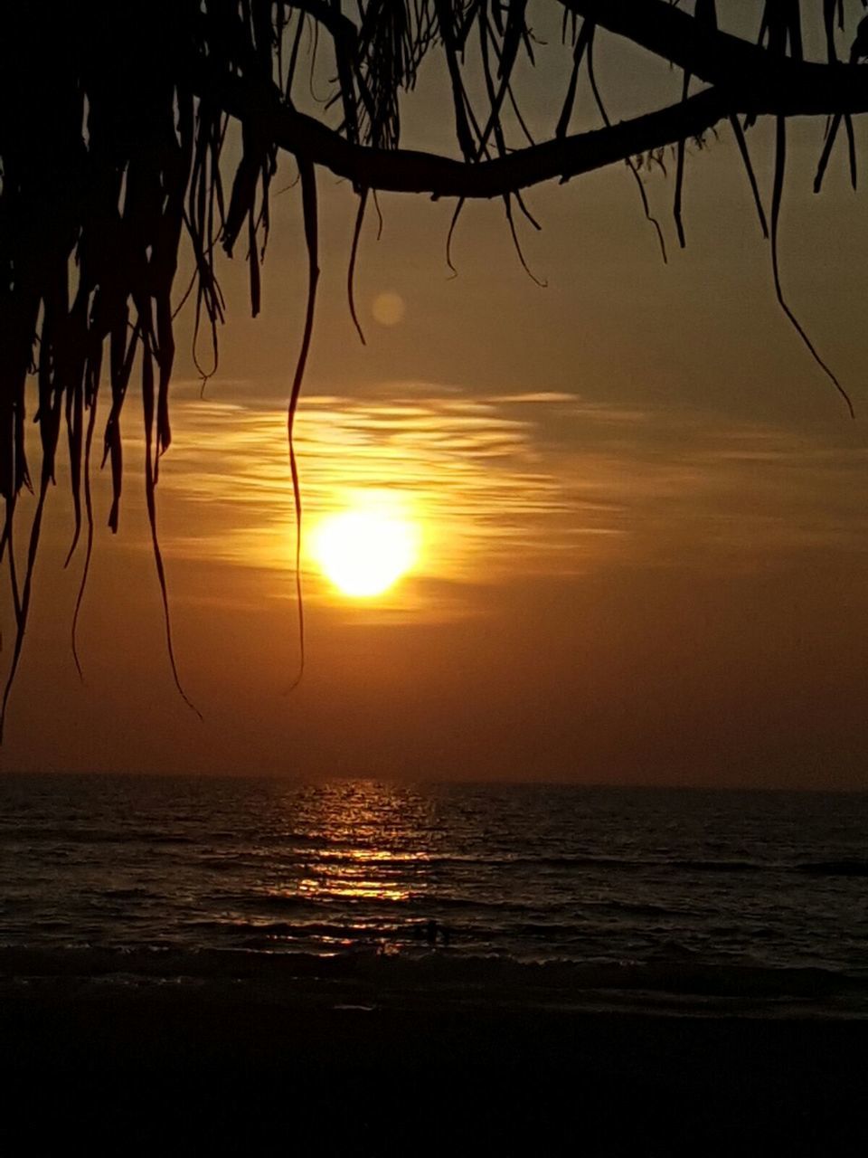 VIEW OF SEA DURING SUNSET