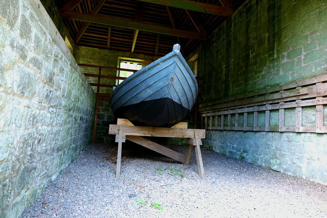 UMBRELLA AGAINST BUILT STRUCTURES