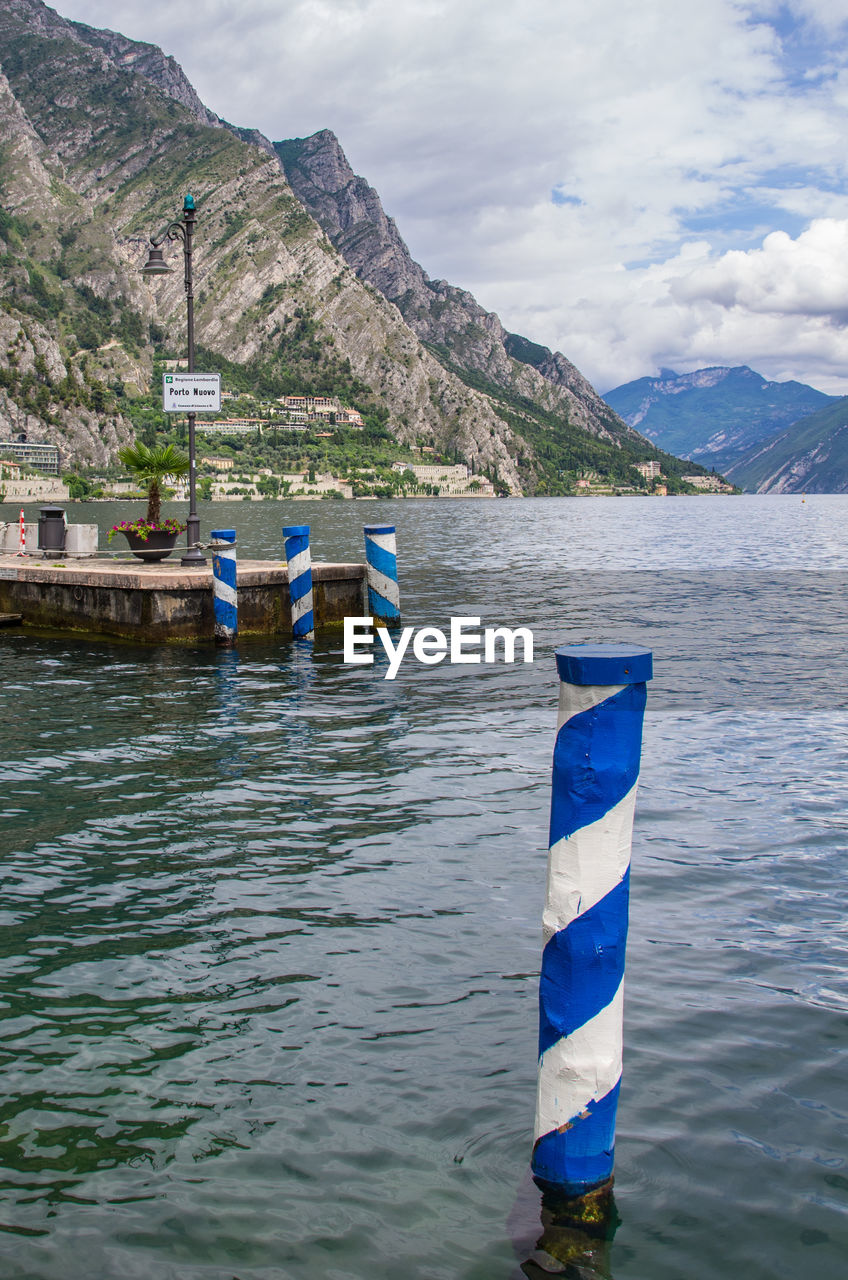 Scenic view of lake against mountains