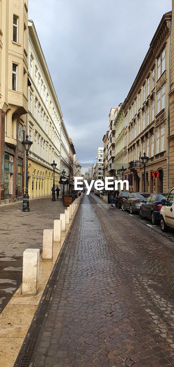 My favorite street in budapest, there is parliament in background. 