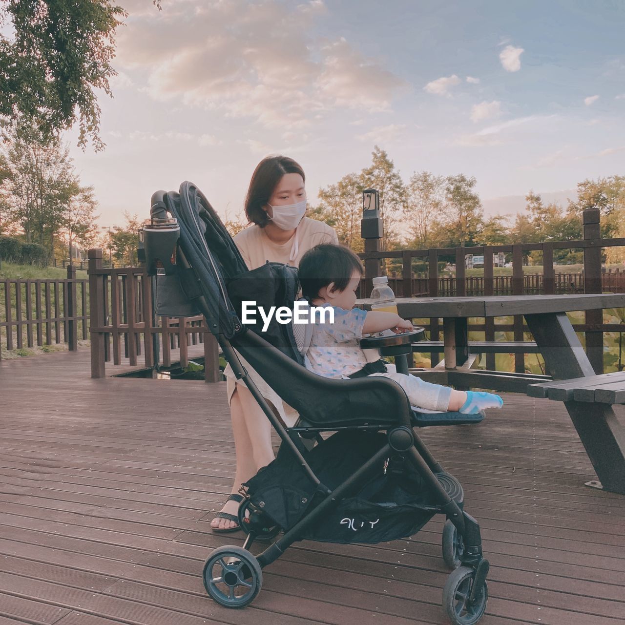 Portrait of woman sitting on chair