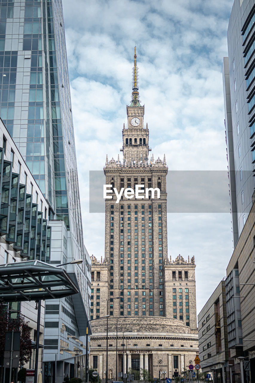 Palace of culture and science, one of the most iconic buildings of warsaw