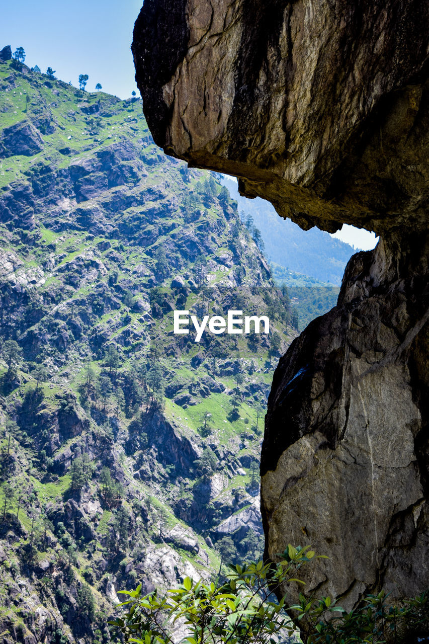 ROCK FORMATIONS ON MOUNTAIN
