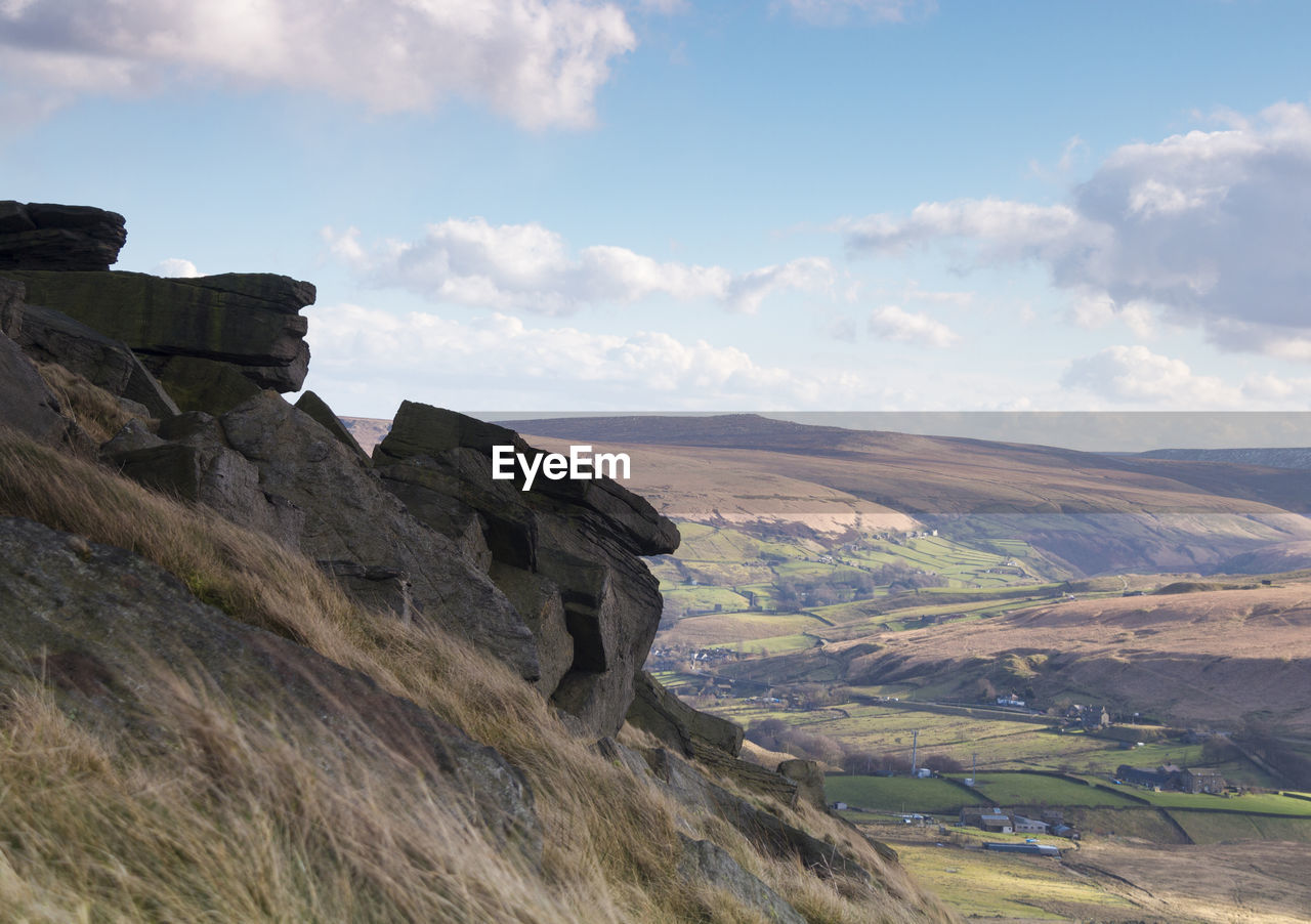 SCENIC VIEW OF ROCK FORMATION AGAINST SKY