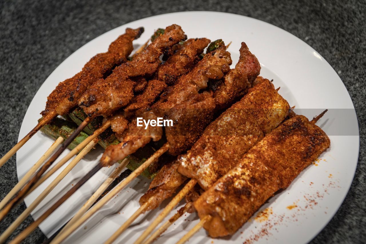 Close-up of food in plate