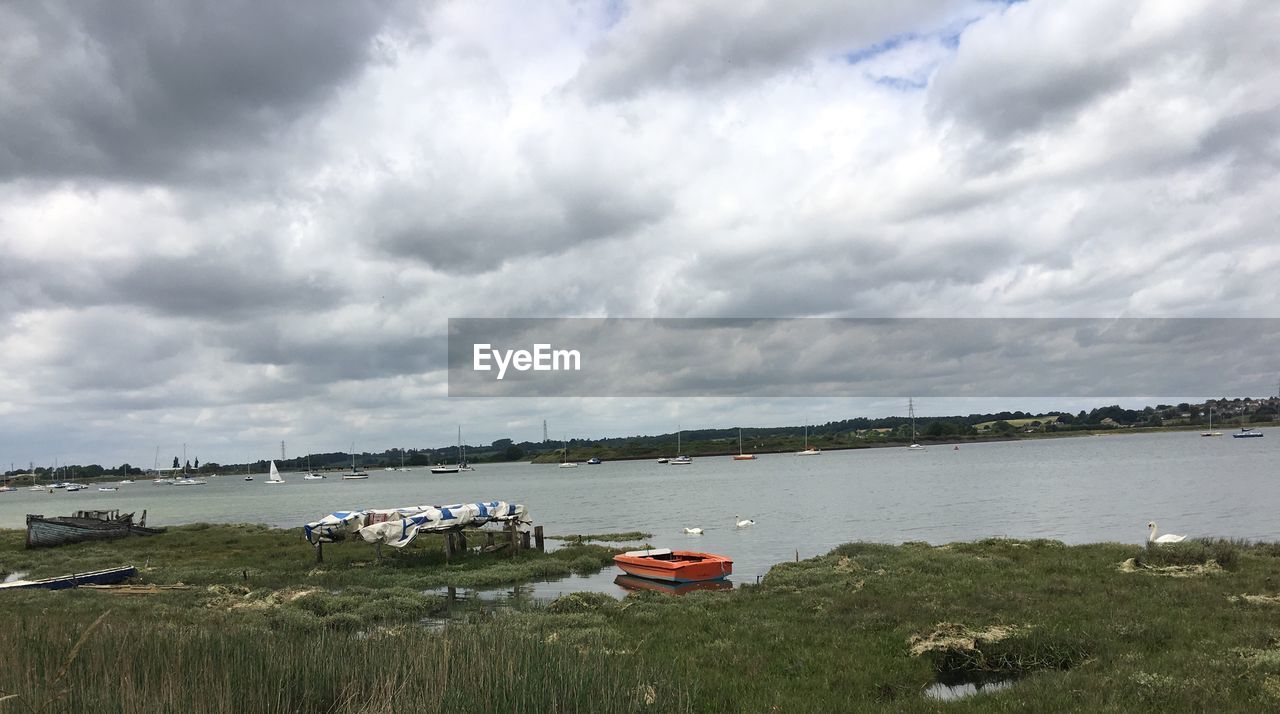 Scenic view of sea against sky