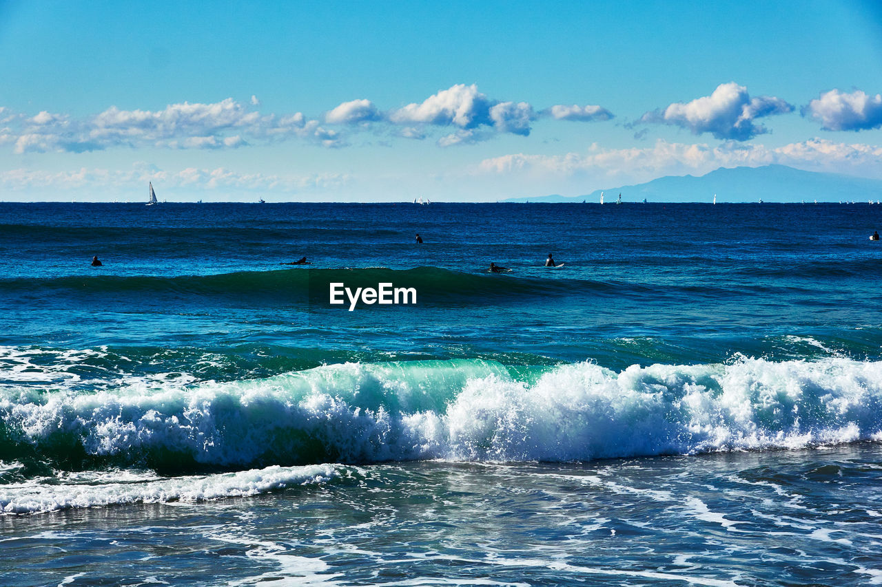 Scenic view of sea against sky