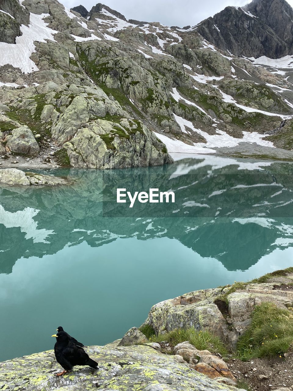 SCENIC VIEW OF LAKE AND ROCKS