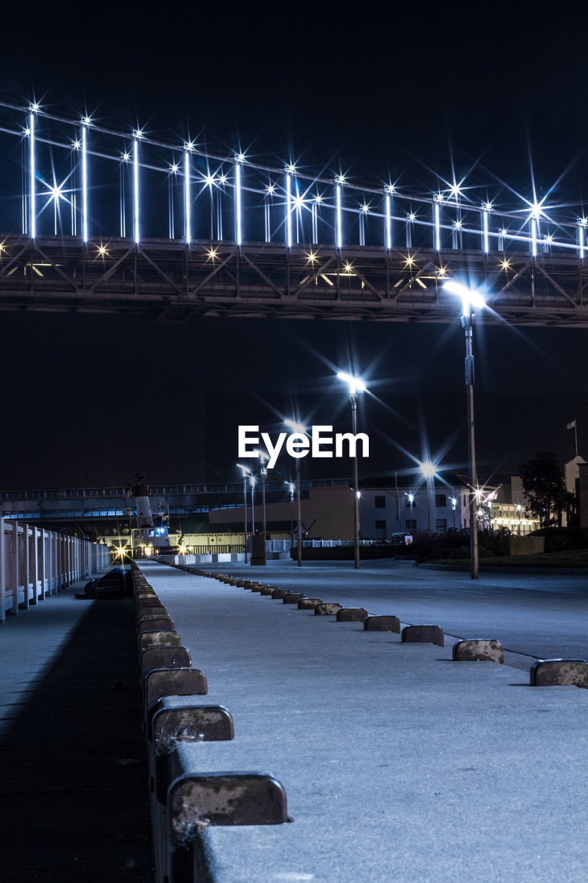 ILLUMINATED STREET LIGHT AT NIGHT