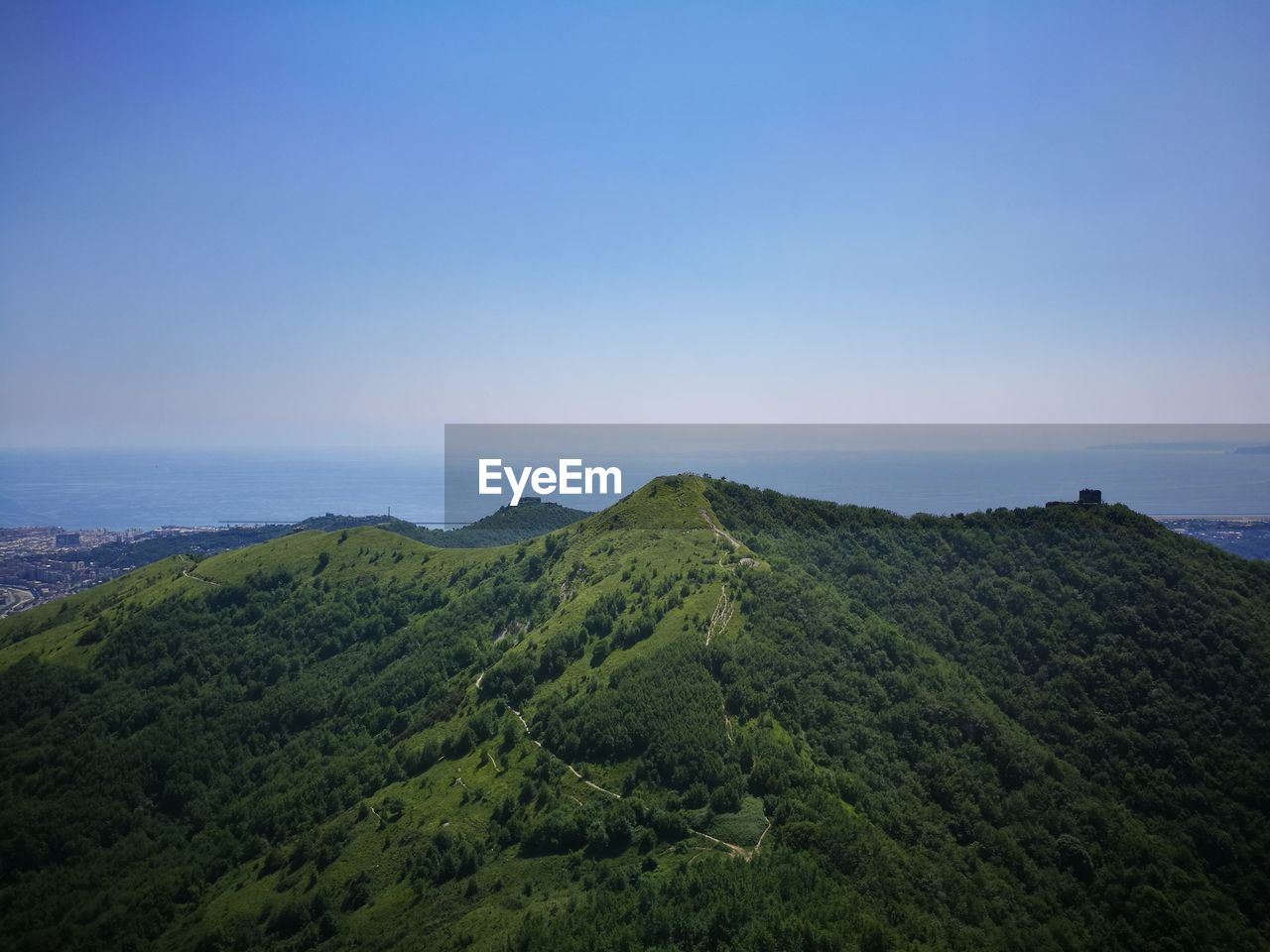 SCENIC VIEW OF MOUNTAINS AGAINST CLEAR SKY