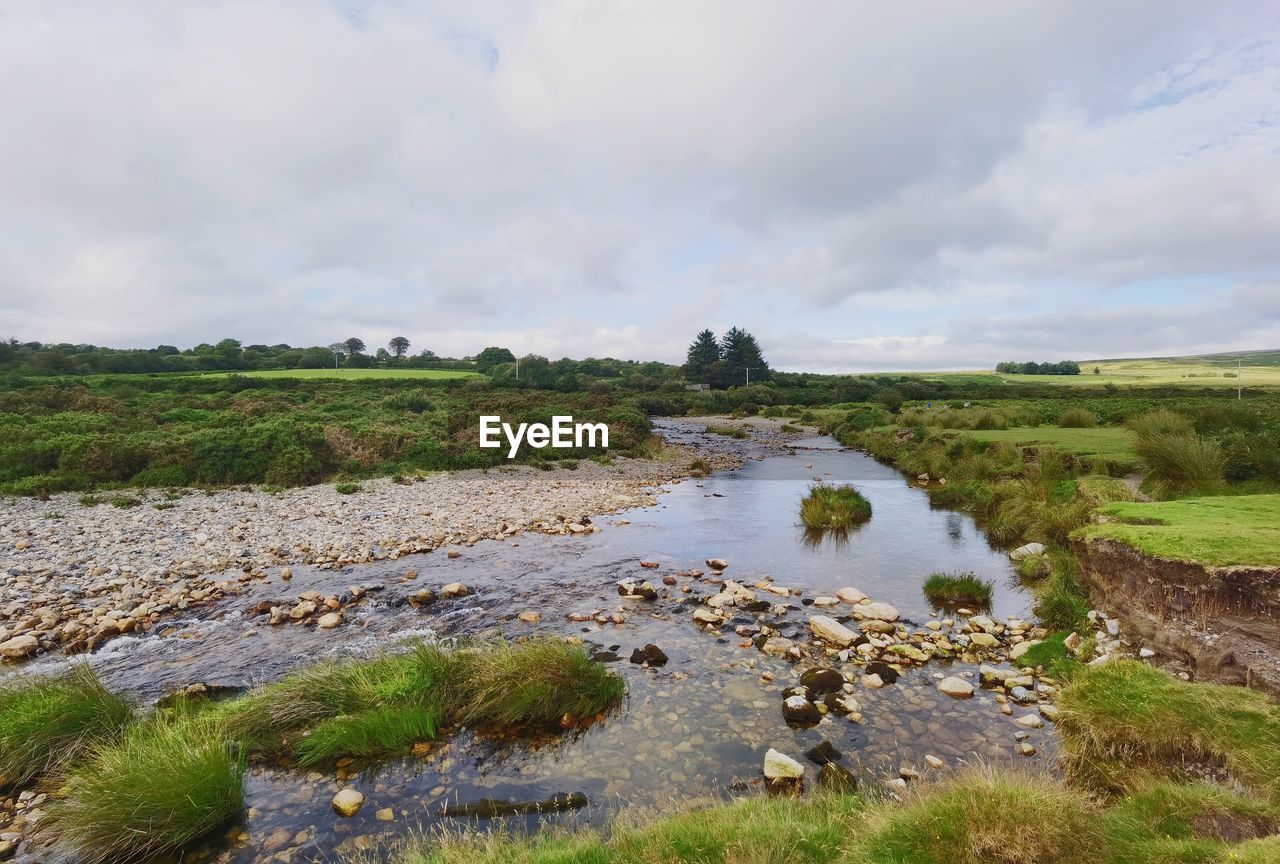 SCENIC VIEW OF STREAM AGAINST SKY