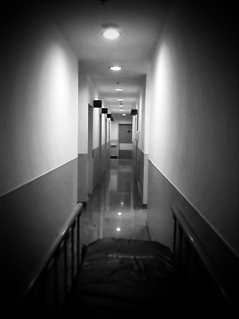 light, darkness, arcade, architecture, corridor, indoors, black and white, white, lighting equipment, illuminated, monochrome photography, building, black, monochrome, no people, lighting, staircase, the way forward, built structure, railing, wall - building feature, house, entrance, room