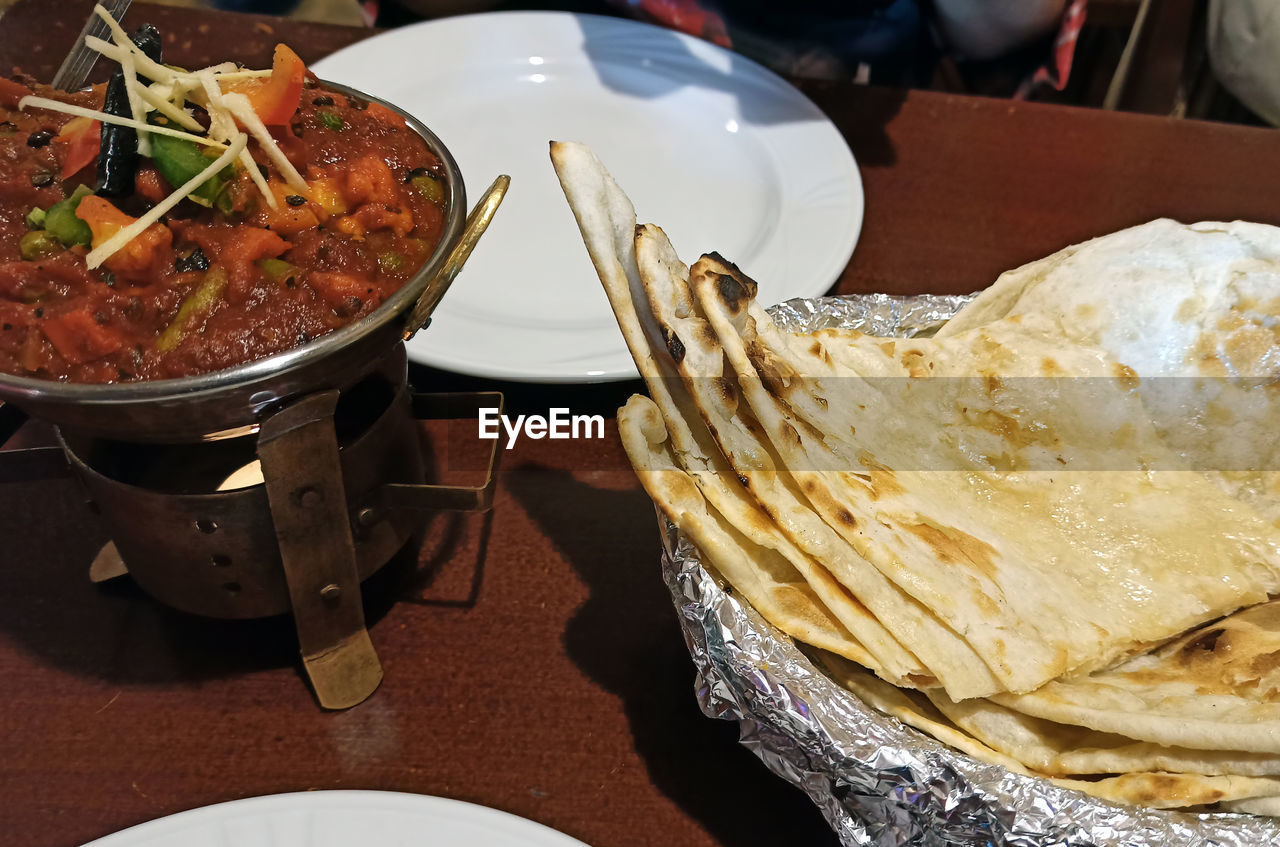 CLOSE-UP OF FOOD SERVED IN PLATE