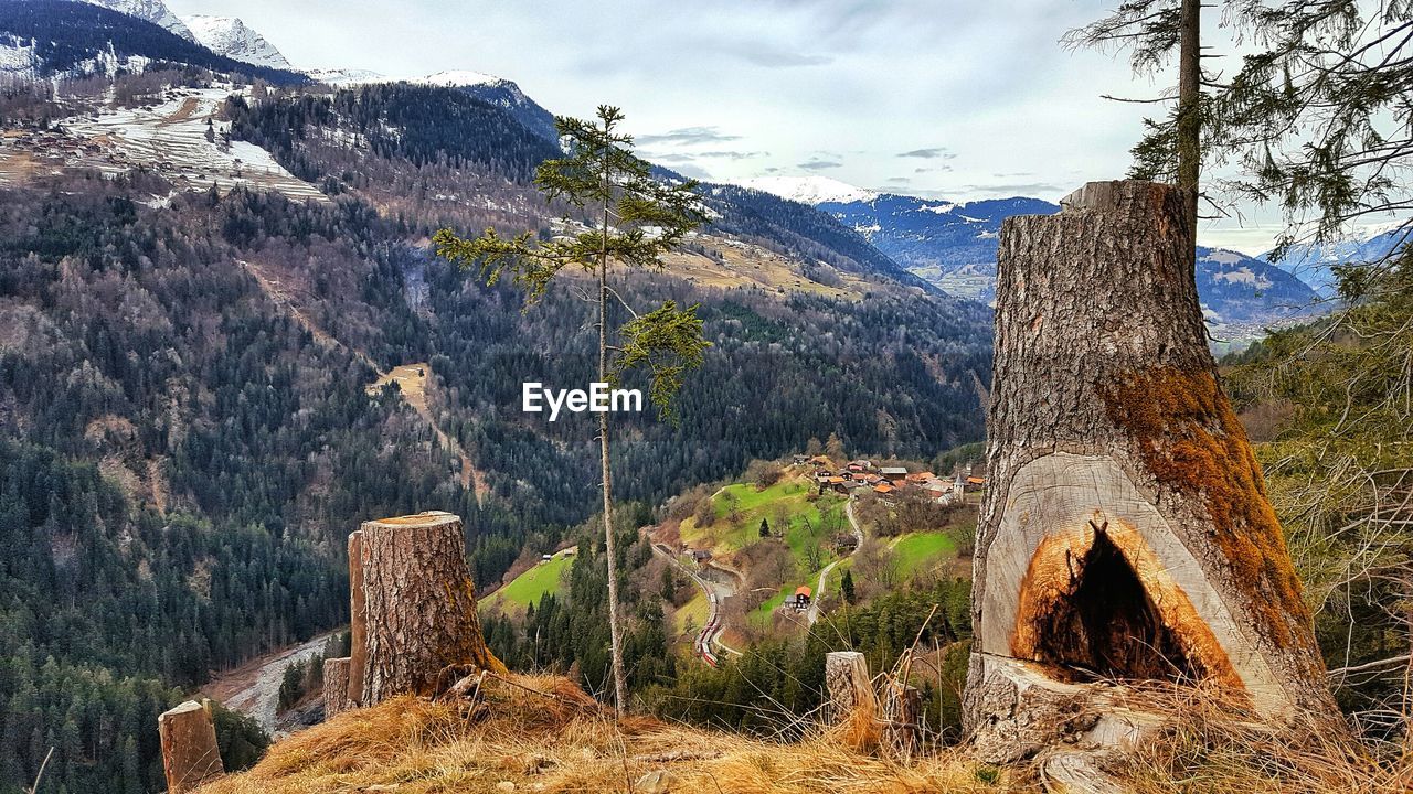 Panoramic shot of landscape against sky