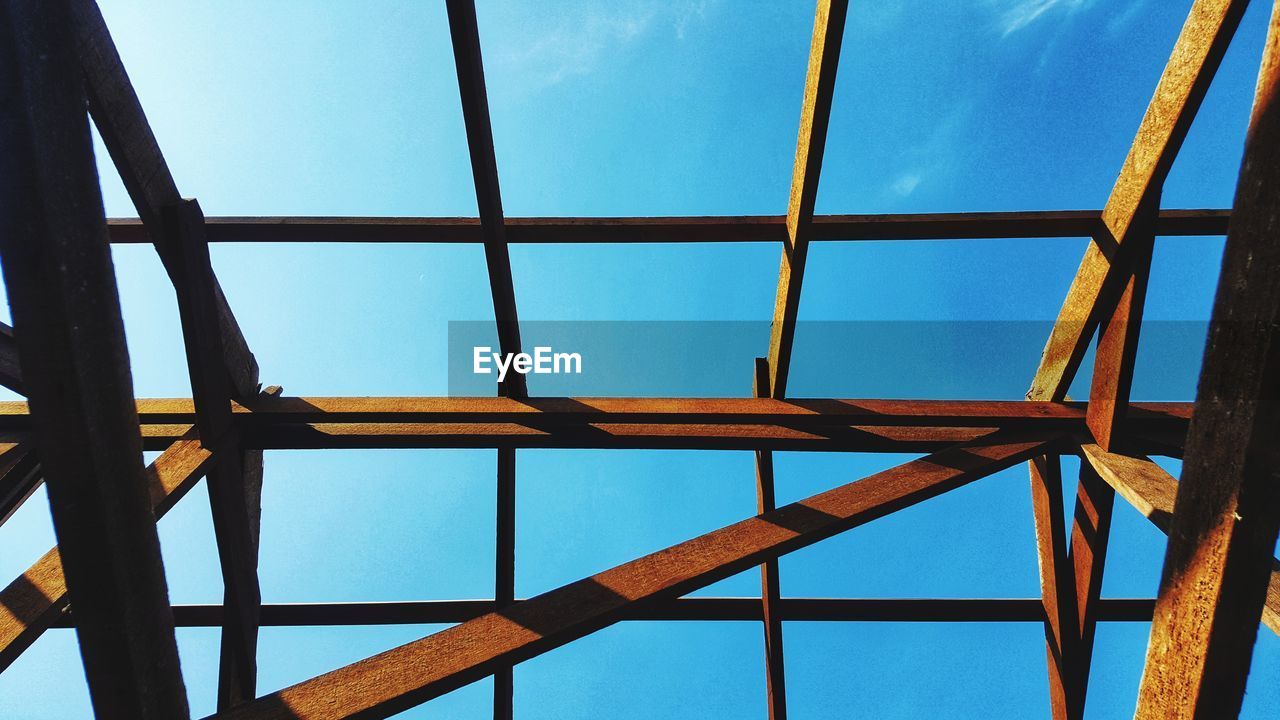 Low angle view of skylight against sky