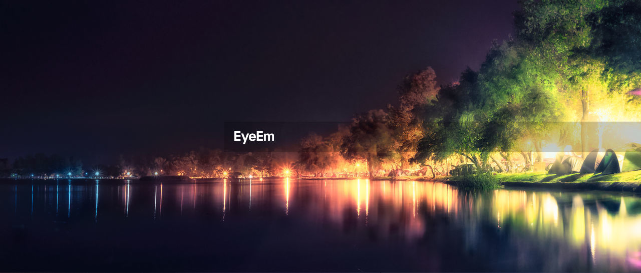 VIEW OF LAKE AT NIGHT
