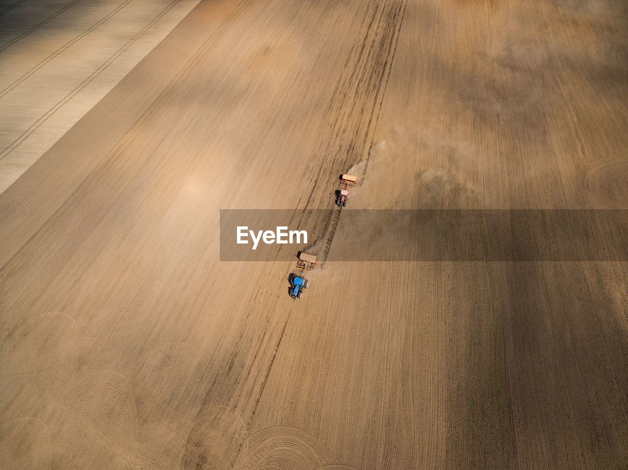 Aerial view of agricultural landscape