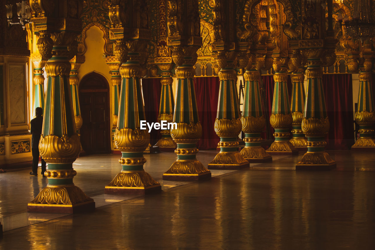 close-up of chess pieces on table