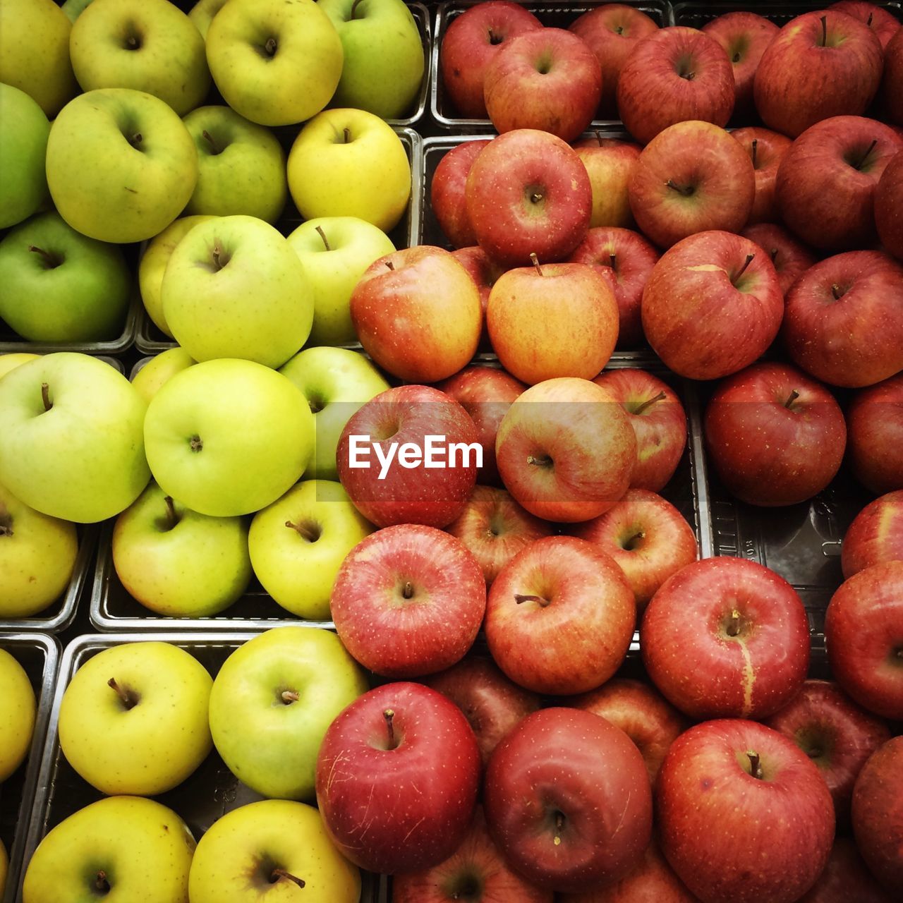 Full frame shot of apples at store