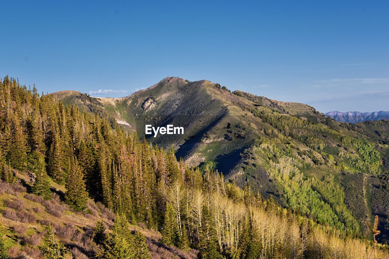 Oquirrh mountains, salt lake city utah, landscape panorama view, united states hiking.