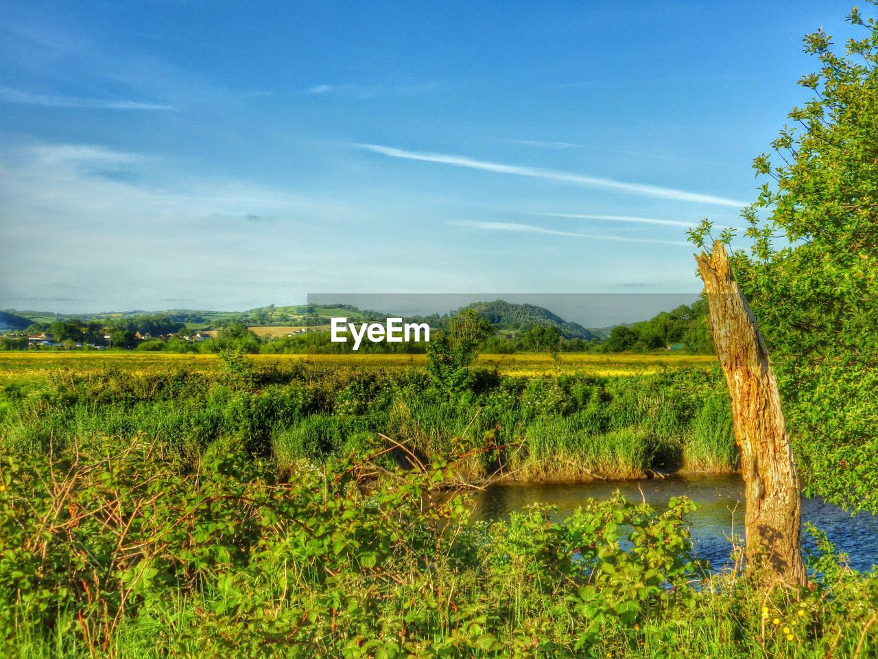 Countryside landscape against the sky