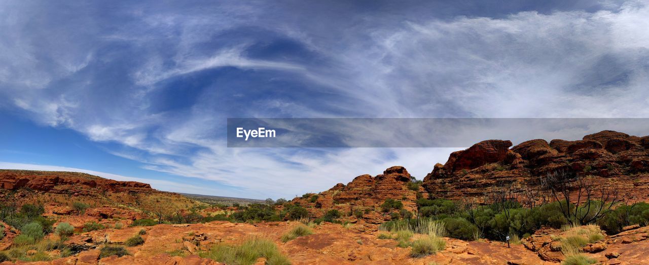 Rock formations in a desert