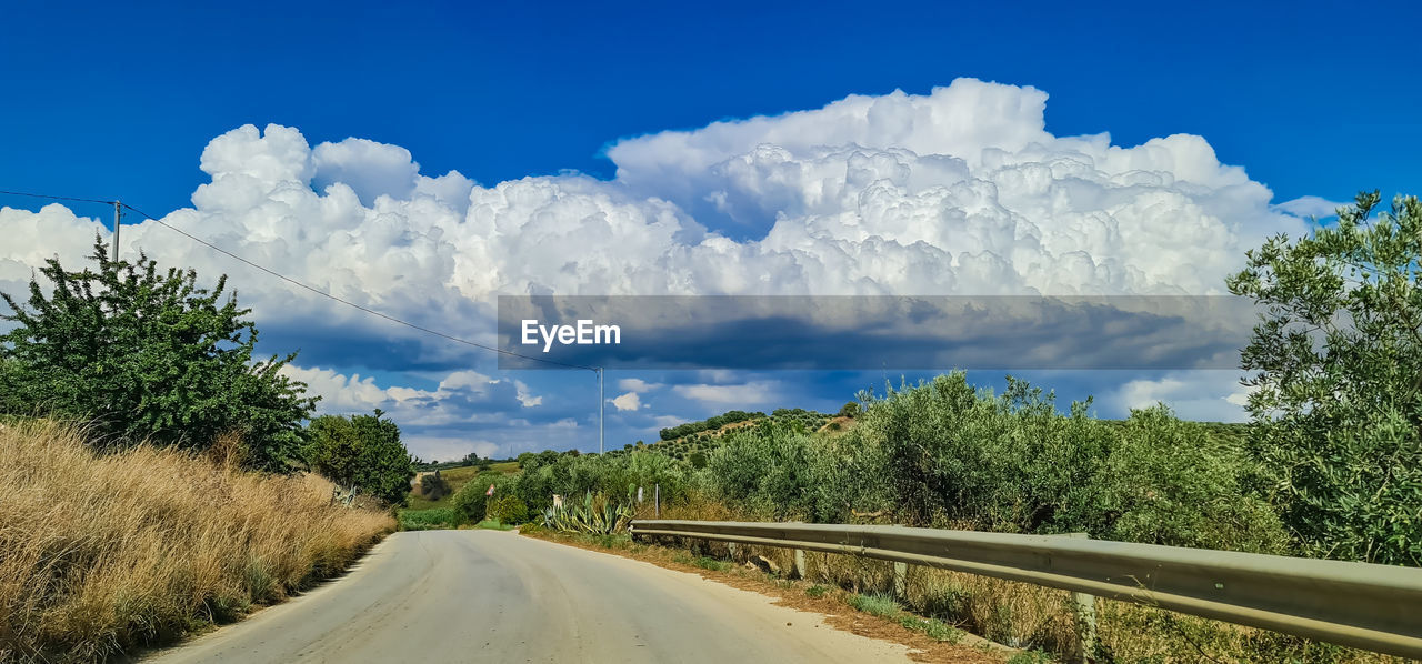 empty road against sky