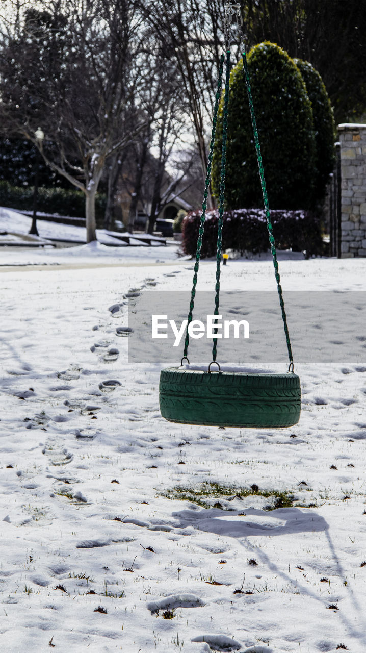 EMPTY SWING IN PARK