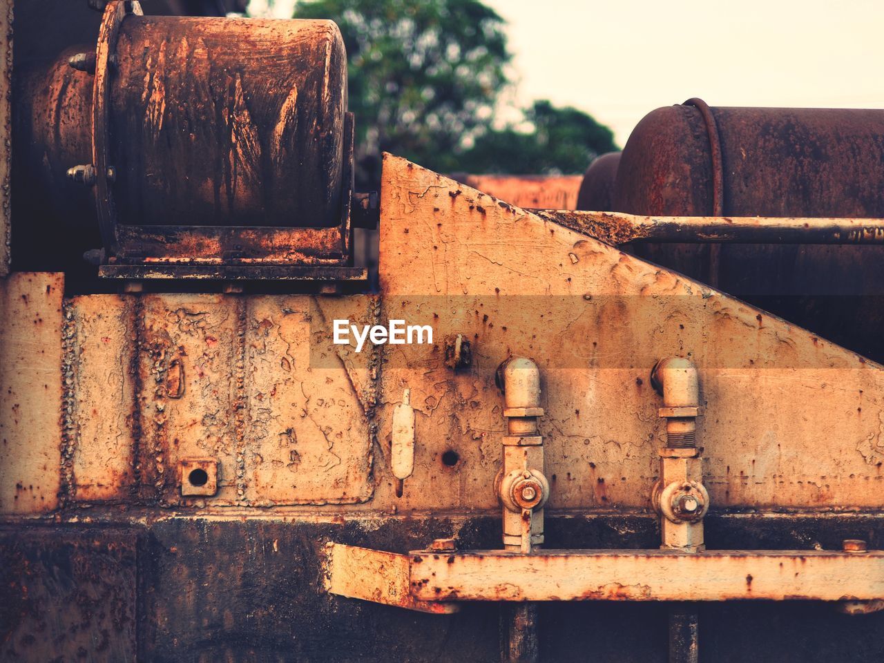 Close-up of old rusty metal