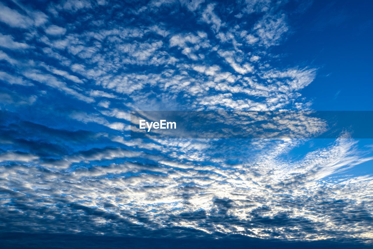 Low angle view of clouds in sky
