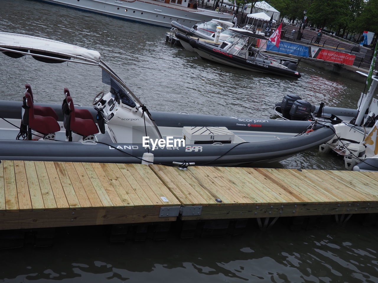 VIEW OF BOATS IN HARBOR