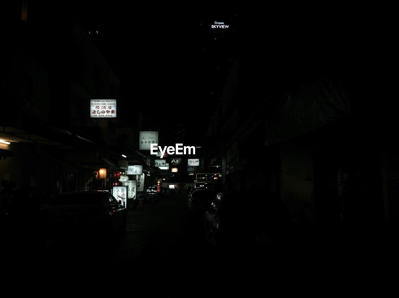 ILLUMINATED TEXT ON WALL IN UNDERGROUND