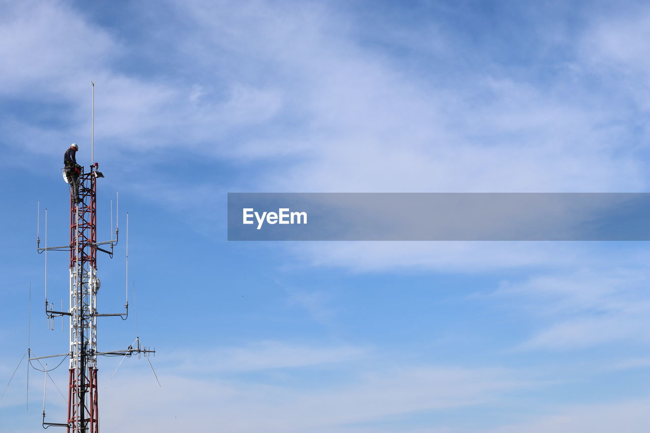 low angle view of airplane against sky