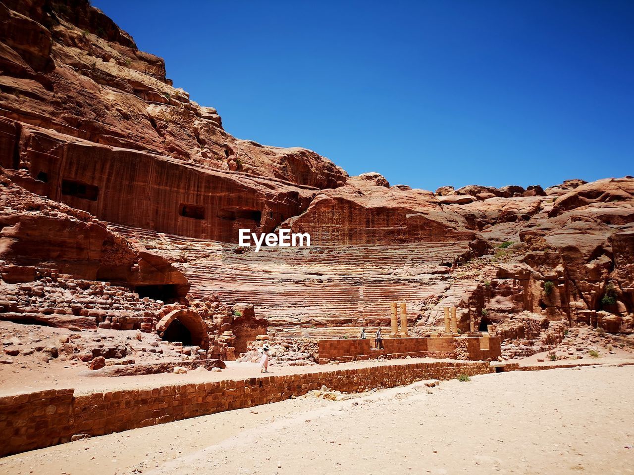 Ancient forum in petra, jordan 