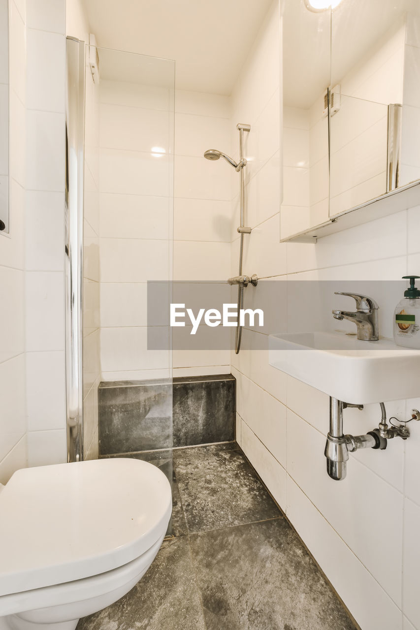 interior of bathroom at home