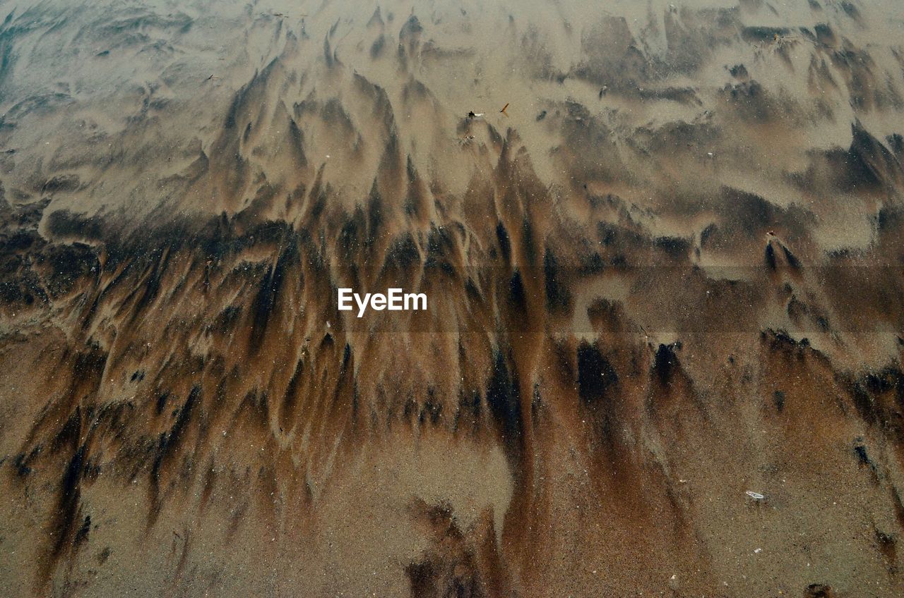 CLOSE-UP OF SAND AT BEACH