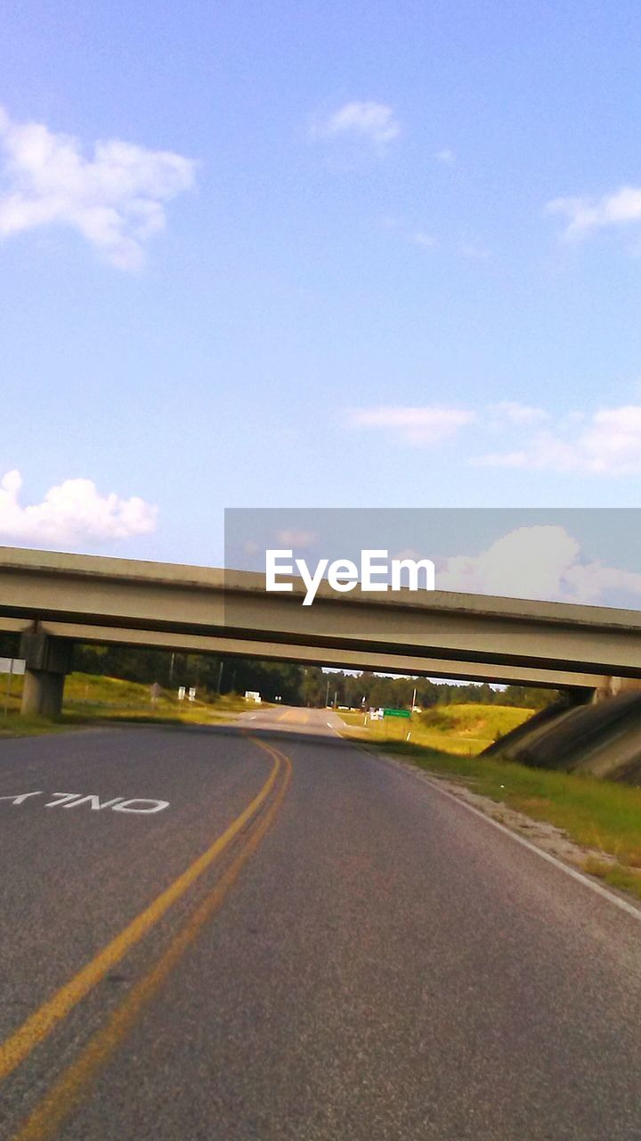 ROAD AMIDST LANDSCAPE AGAINST SKY