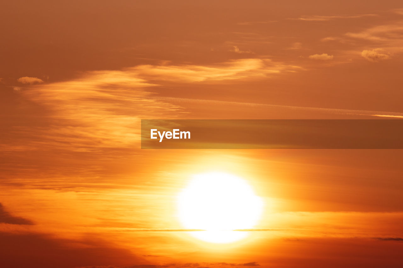 SCENIC VIEW OF ORANGE SKY