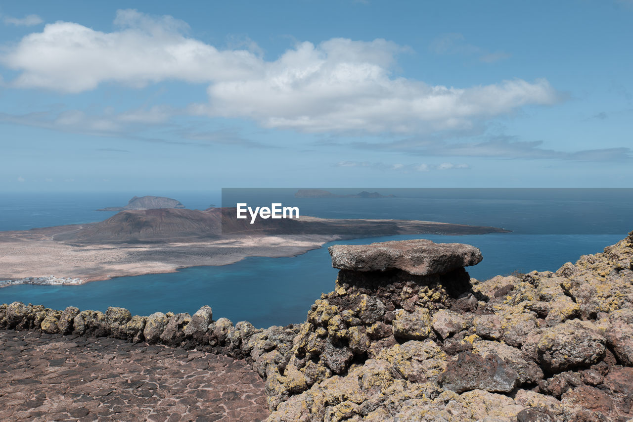 water, sea, sky, rock, cloud, coast, shore, scenics - nature, ocean, nature, beauty in nature, land, beach, landscape, horizon, tranquility, no people, cliff, tranquil scene, geology, environment, mountain, bay, day, terrain, travel destinations, outdoors, body of water, non-urban scene, travel, wilderness, horizon over water, blue, coastline, rock formation