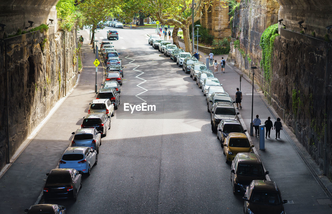 VIEW OF VEHICLES ON ROAD