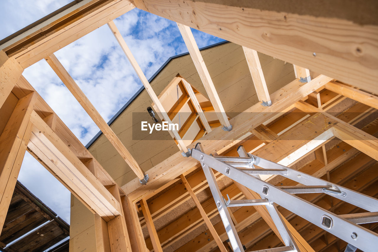 low angle view of built structures