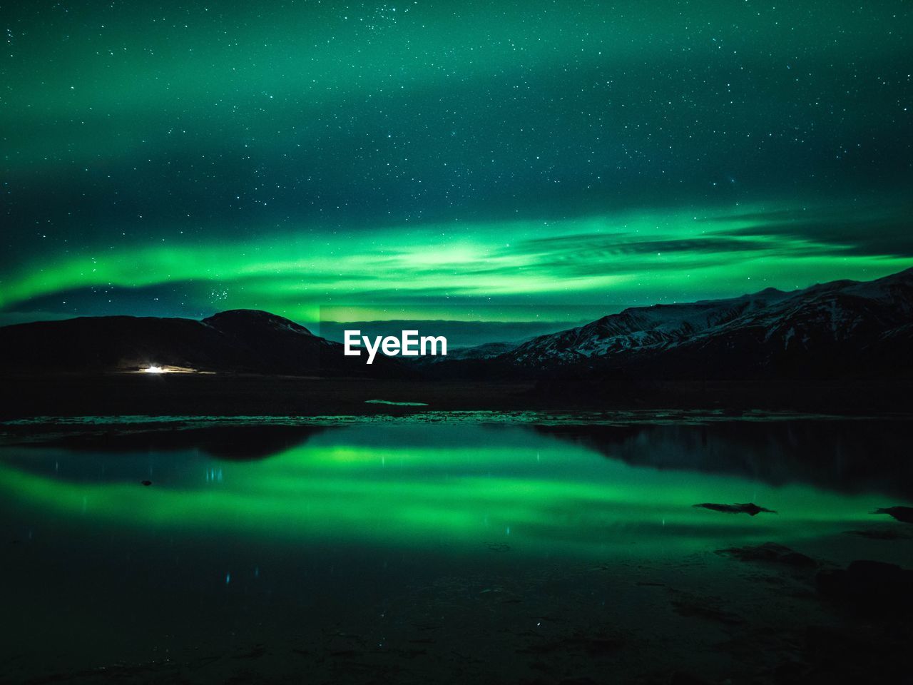 Aurora borealis in iceland